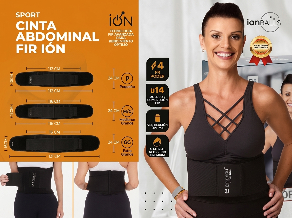 Cinta Abdominal Strap FIR Íon